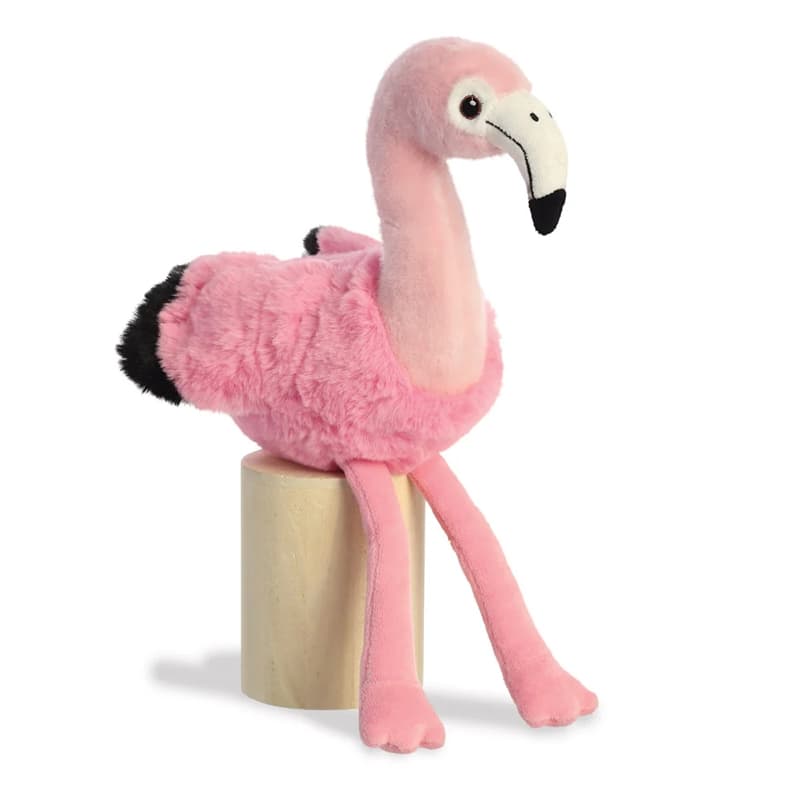 Eco Nation – Plush Toy / Cuddly Sitting Flamingo 27 cm Eco-Friendly 5