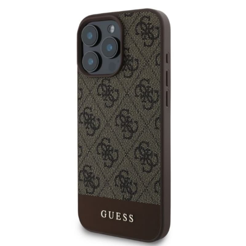 Guess 4G Bottom Stripe - Case for iPhone 16 Pro (brown) 2