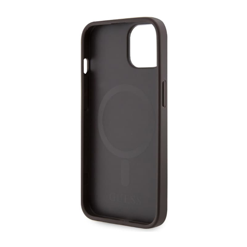 Guess 4G Printed Stripes MagSafe - Case for iPhone 14 Plus (Brown) 7