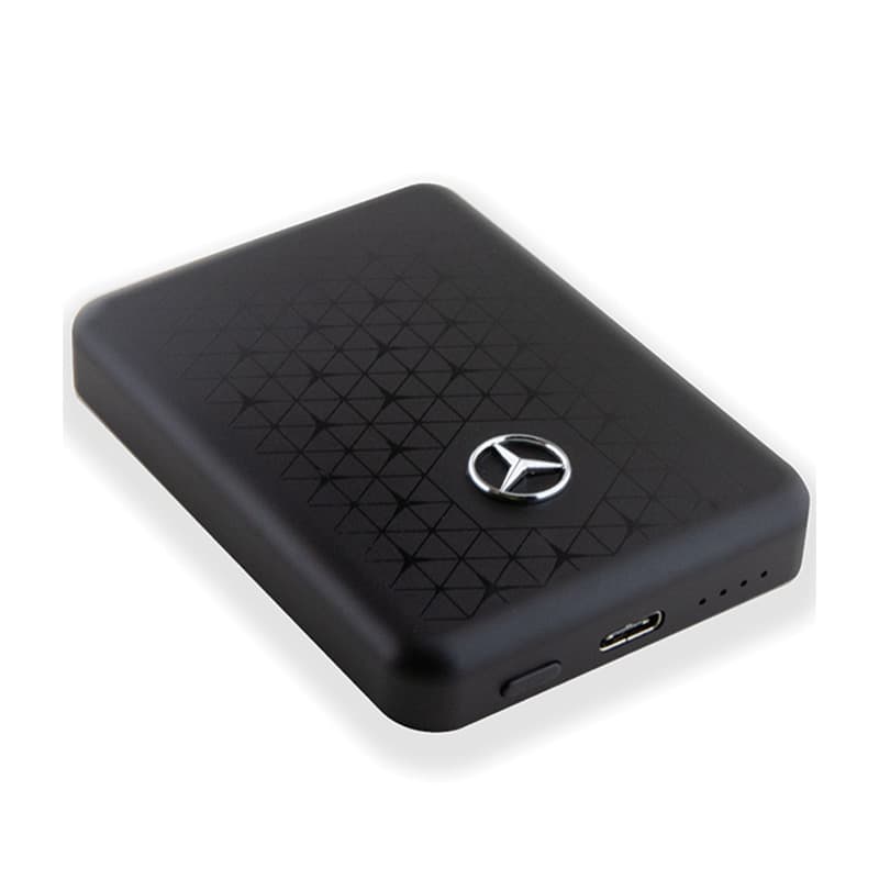 Mercedes Stars Pattern MagSafe - Power Bank inductive 3000 mAh 5W MagSafe (black) 4