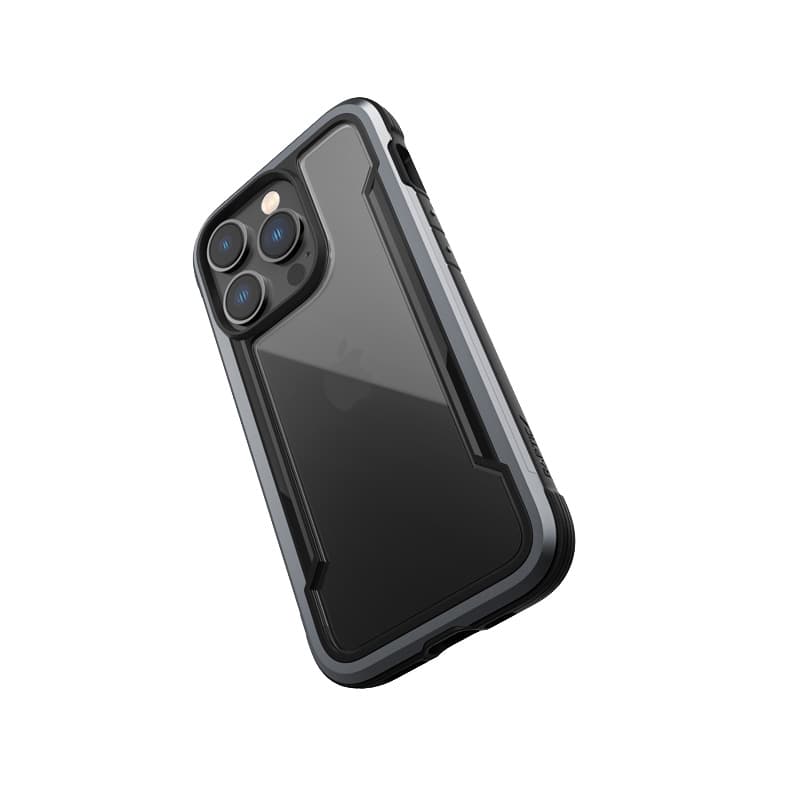 X-Doria Raptic Shield - Aluminum Case for iPhone 14 Pro (Drop-Tested 3m) (Black) 4