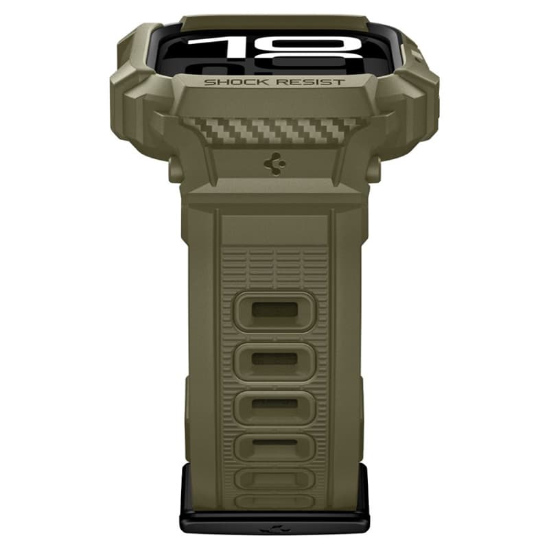 Spigen Rugged Armor Pro V2 – Apple Watch 10/11 46mm Case Strap (Vintage Khaki) 6