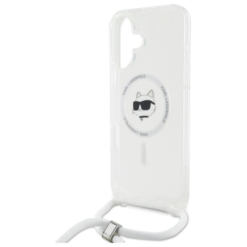 Karl Lagerfeld IML Choupette Head & Cord MagSafe - Case for iPhone 16 (transparent) 5