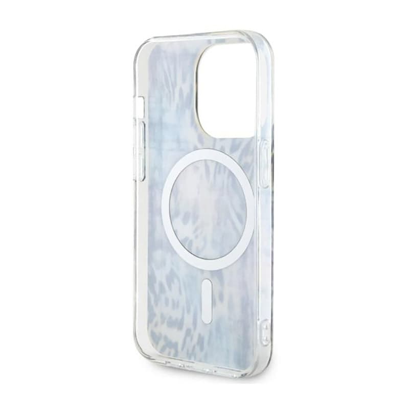 Guess Leopard MagSafe - Case for iPhone 14 Pro (Blue) 7