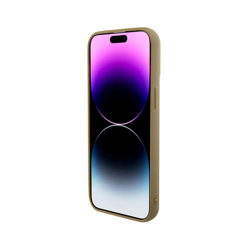 Guess Disco Metal Script - Case for iPhone 15 Pro Max (Gold) 5