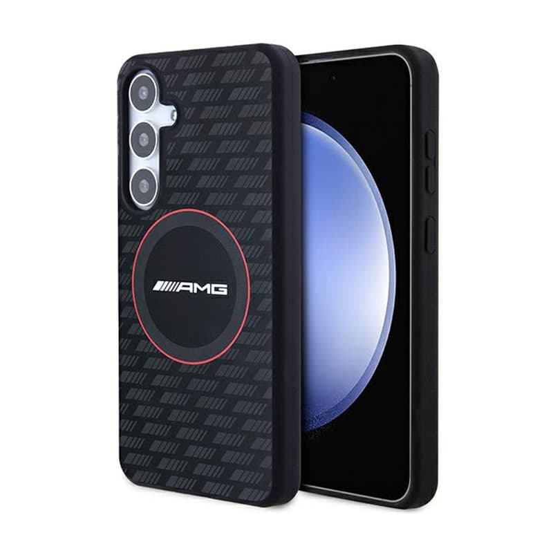 AMG Silicone Carbon Pattern MagSafe - Case for Samsung Galaxy S24+ (black) 1