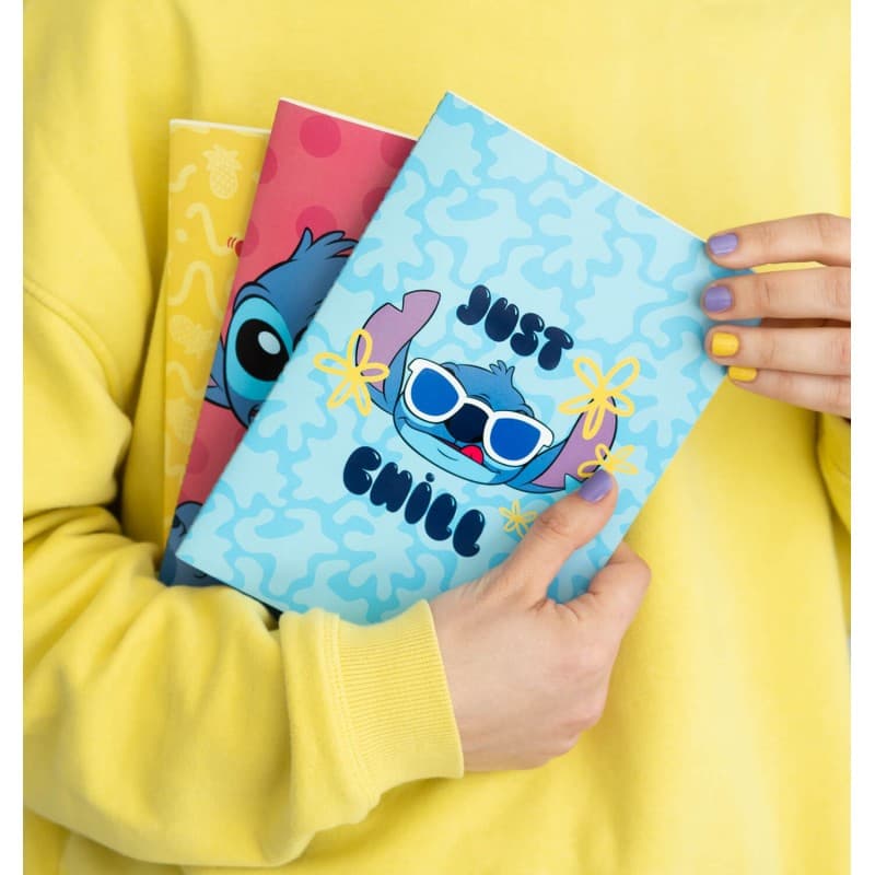 Disney Stitch - Set of A5 notebooks from the Tropical collection, 3 pcs. 7