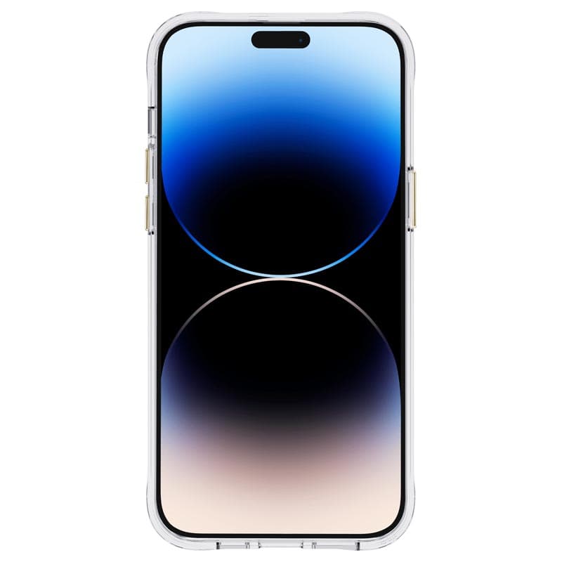 Rifle Paper Clear - Case decorated in gold for iPhone 14 Pro (Rose Galden) 4