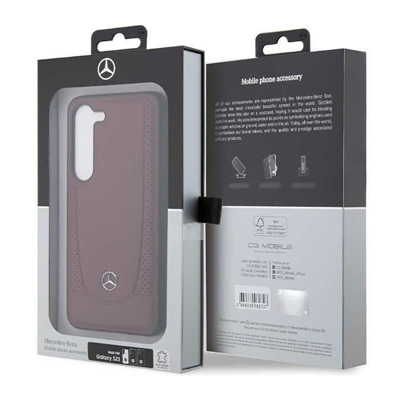 Mercedes Leather Urban Line - Case for Samsung Galaxy S23 (Red) 8