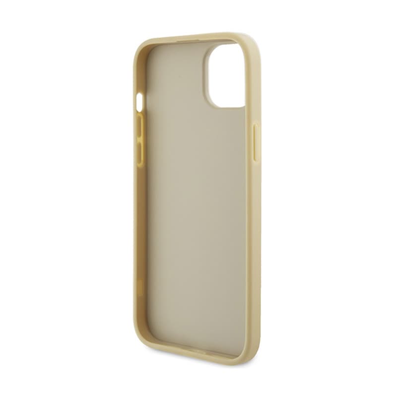 Guess 4G Strass Metal Logo - Case for iPhone 15 (Gold) 7