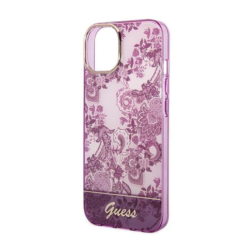 Guess Porcelain Collection - Case for iPhone 14 Plus (Fuchsia) 6