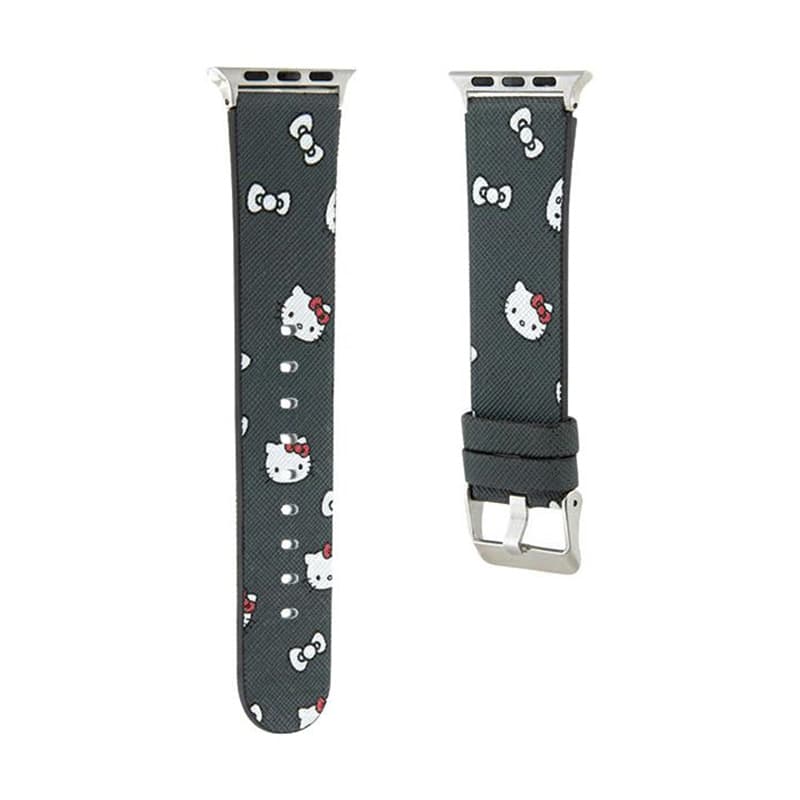 Hello Kitty Heads & Bows Pattern - Strap for Apple Watch 38/40/41 mm (black) 3