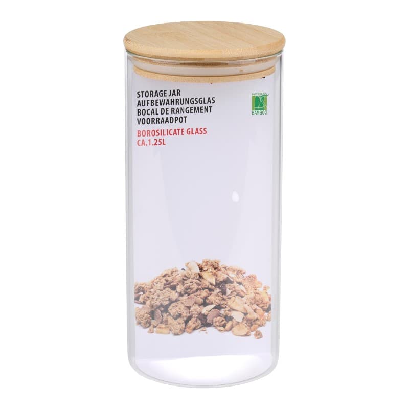 Alpina - Glass food container with lid 1250 ml 10 x 21 cm 2