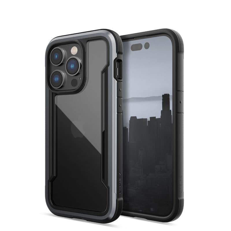 X-Doria Raptic Shield - Aluminum Case for iPhone 14 Pro (Drop-Tested 3m) (Black) 5