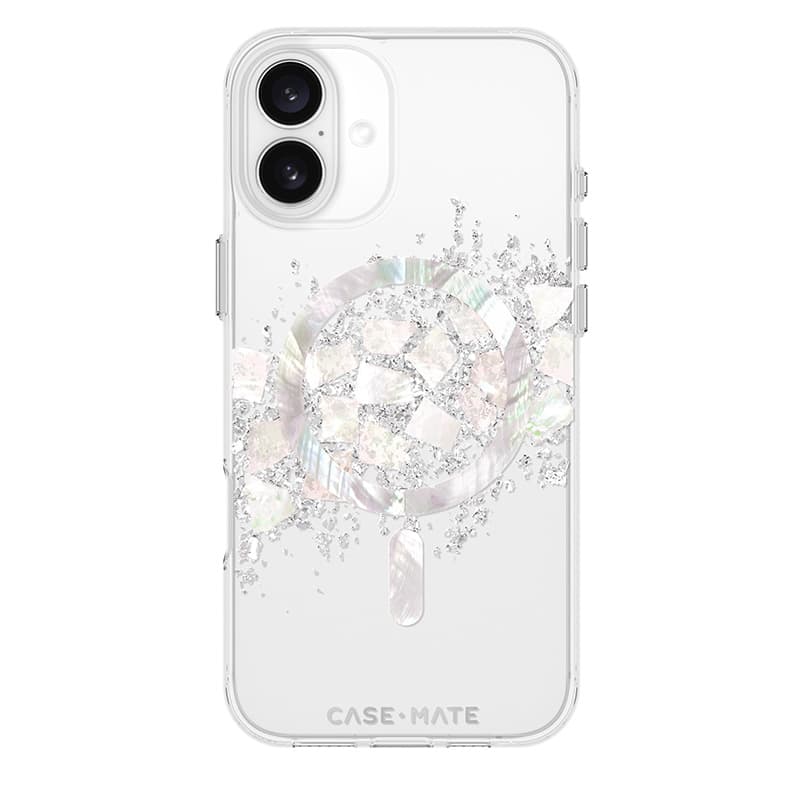 Case-Mate Karat MagSafe - Case for iPhone 16 Plus with Pearl Inlay (A Touch of Pearl) 2
