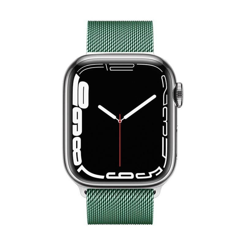 Crong Milano Steel – Stainless Steel Strap for Apple Watch 44/45/46/49mm (Green) 6