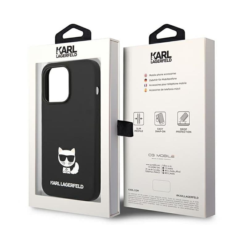 Karl Lagerfeld Choupette Body - Case for iPhone 14 Pro Max (Black) 8