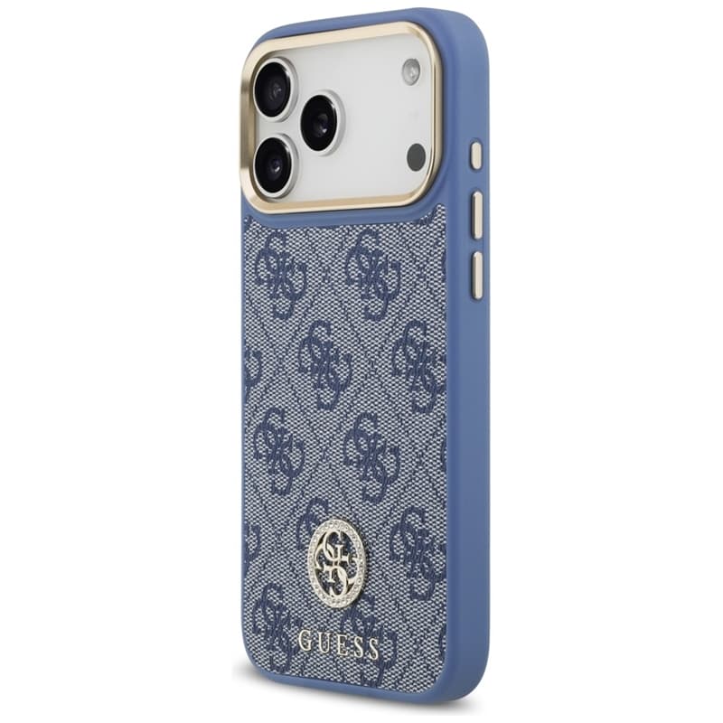 Guess 4G Strass Logo MagSafe - Case iPhone 17 Pro Max (Blue) 2