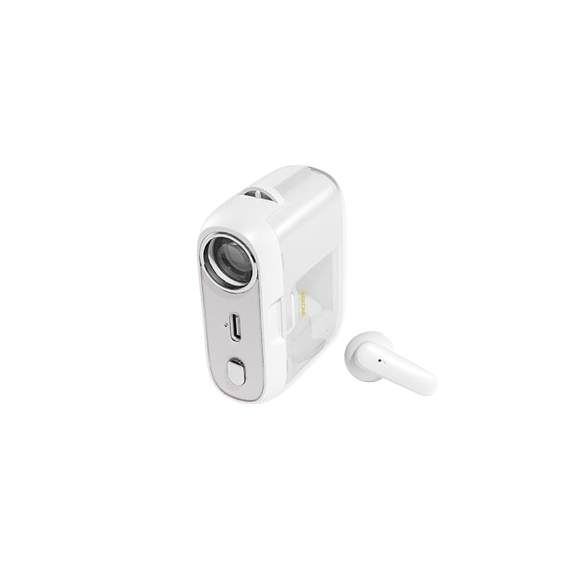 WEKOME S28 Pop Digital Series - Bluetooth V5.3 TWS wireless headphones with charging case with projector function (White) 1
