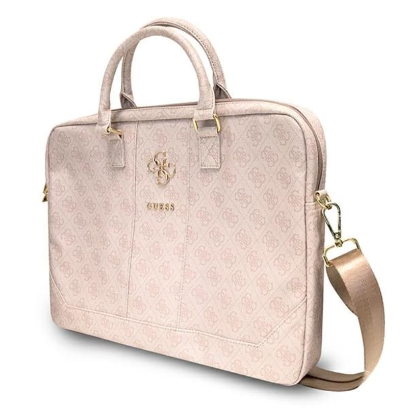 Guess 4G Big Metal Logo Computer Bag - Bag for notebook 15" / 16" (Pink) 2