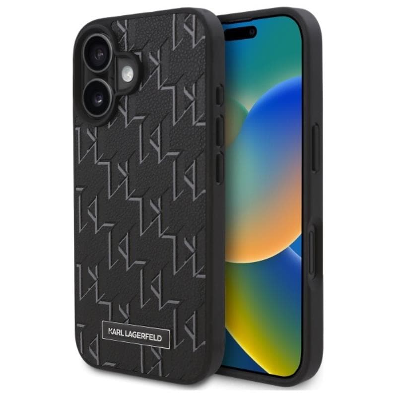 Karl Lagerfeld Hot Stamp MagSafe - Case for iPhone 16 Plus (black) 1