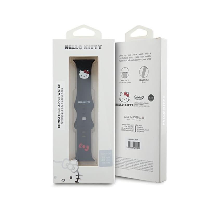 Hello Kitty Silicone Kitty Head - Strap for Apple Watch 38/40/41 mm (black) 5