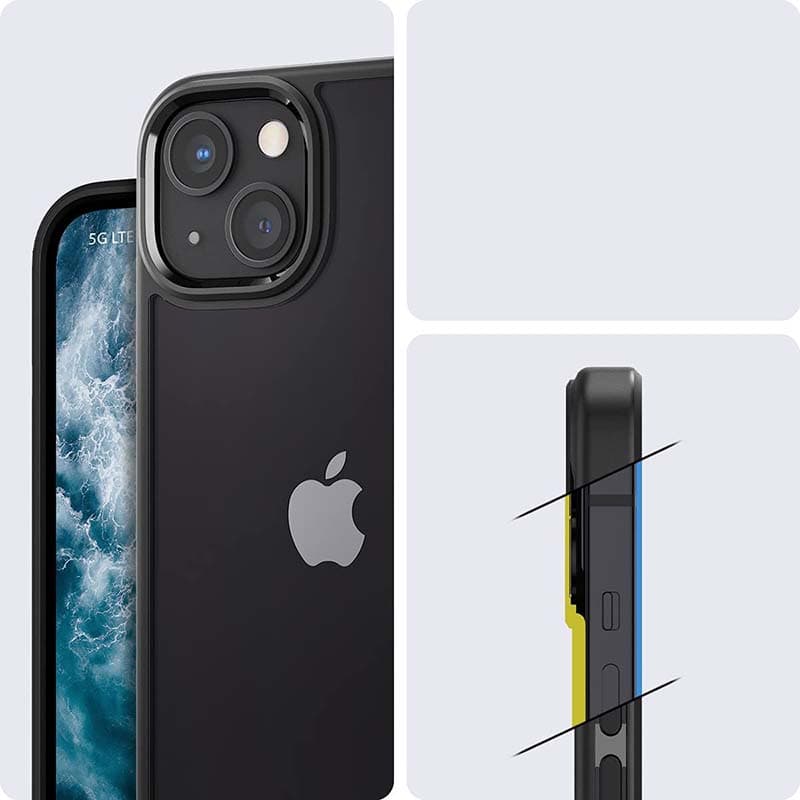 Spigen Ultra Hybrid - Case for iPhone 13 Case (Black) 8