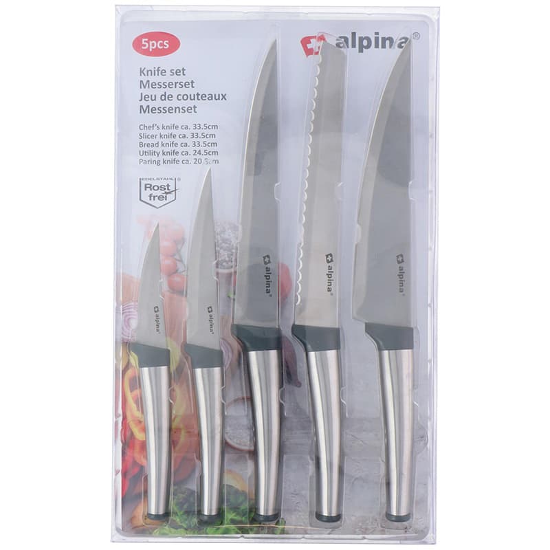 Alpina - Stainless steel knife set 5 pcs. 2