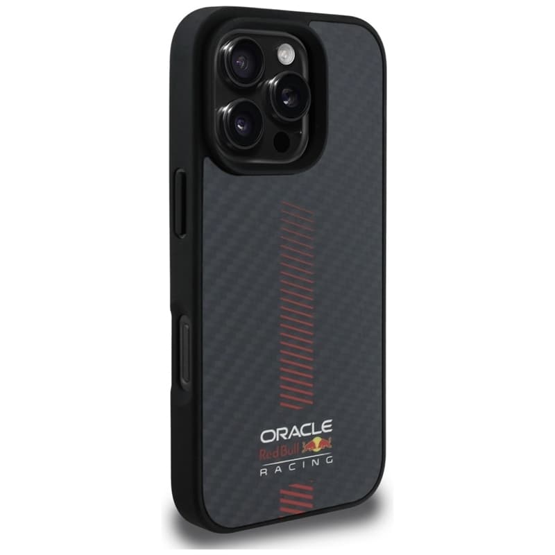 Red Bull Carbon Fiber Power Bar MagSafe - iPhone 16 Pro Case (Black) 4
