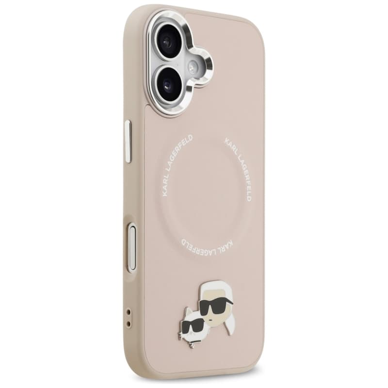 Karl Lagerfeld Karl & Choupette Pins MagSafe - Case for iPhone 17 (pink) 4