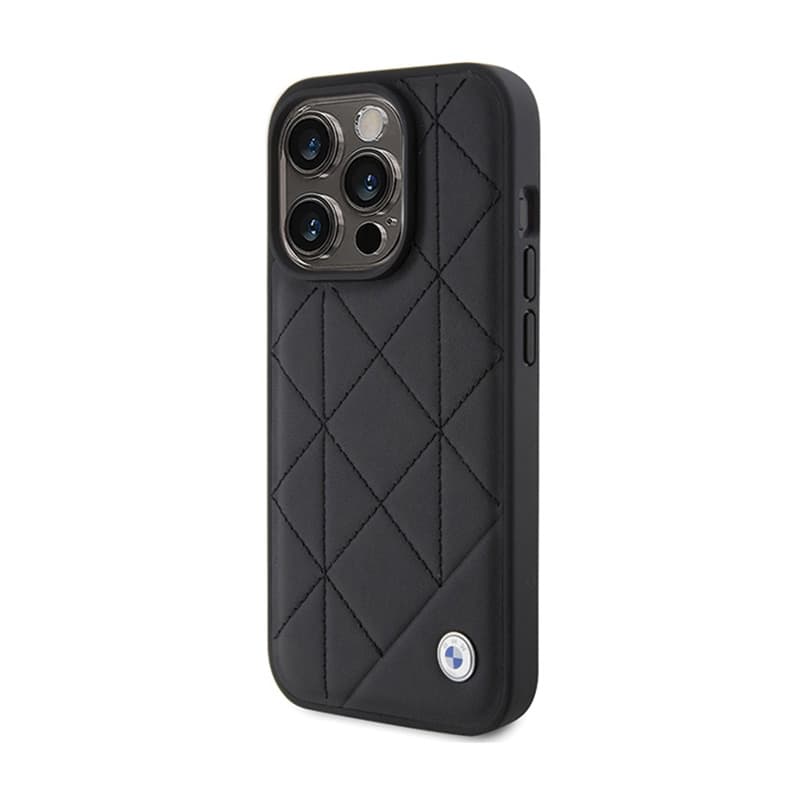 BMW Leather Quilted - Case for iPhone 15 Pro Max (Black) 2