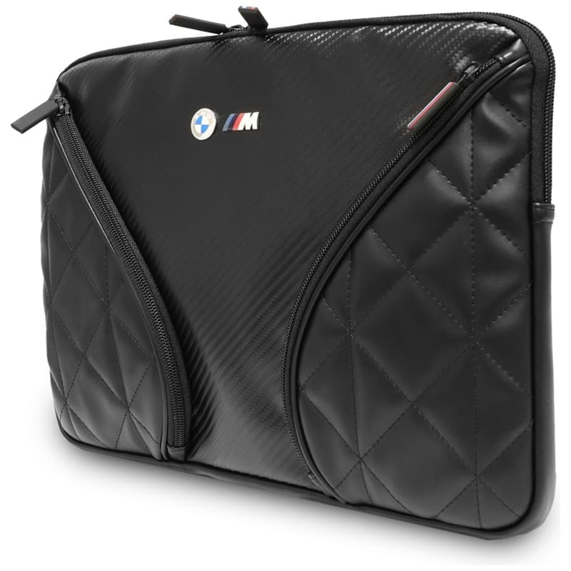 BMW Carbon Pockets & Metal Logo - 14" Notebook Case (Black) 2
