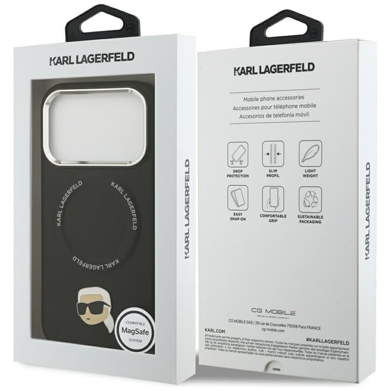 Karl Lagerfeld Karl Pin MagSafe - Case for iPhone 17 Pro Max (black) 8