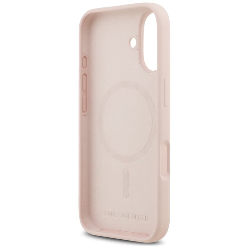 Karl Lagerfeld Silicone Karl & Choupette Ring MagSafe - Case iPhone 17 (pink) 7