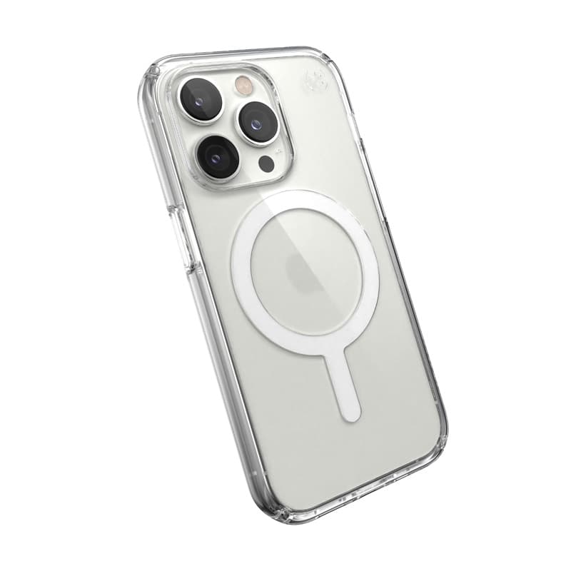 Speck Presidio Perfect-Clear + MagSafe - iPhone 14 Pro Case with MICROBAN Coating (Clear) 2