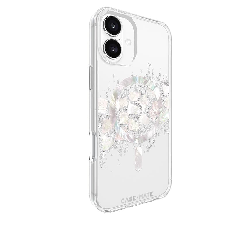Case-Mate Karat MagSafe - Case for iPhone 16 Plus with Pearl Inlay (A Touch of Pearl) 3