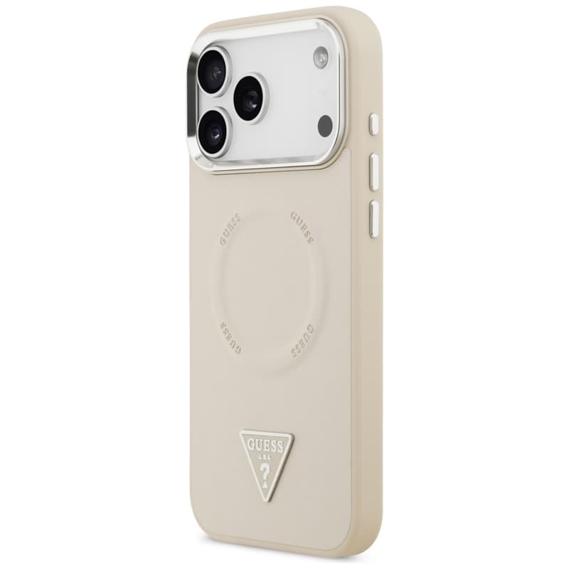 Guess Triangle Logo MagSafe - Case iPhone 17 Pro Max (Beige) 2