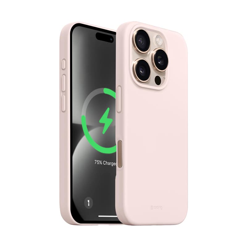 Crong Color Cover Magnetic - iPhone 16 Pro Max MagSafe Case (Sand Pink) 1