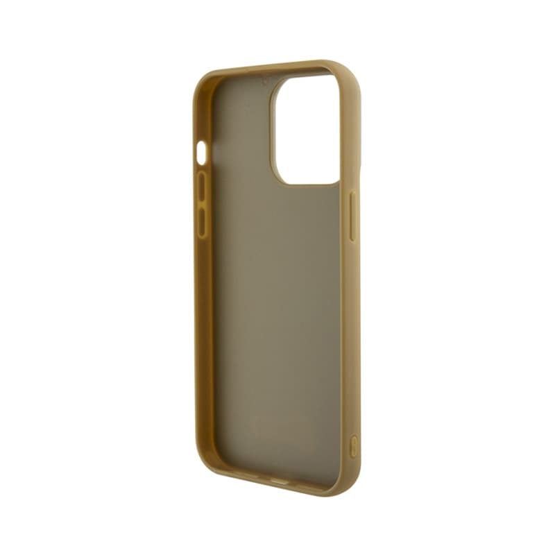 Guess Disco Metal Script - Case for iPhone 15 Pro Max (Gold) 7