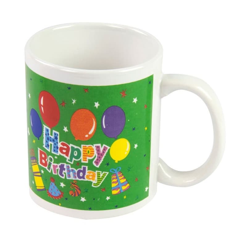 Ceramic birthday mug 300ml (Green) 2