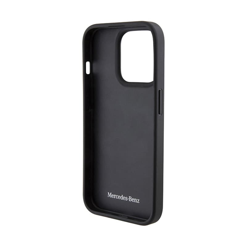 Mercedes Leather Wave Pattern - Case for iPhone 15 Pro (Black) 7