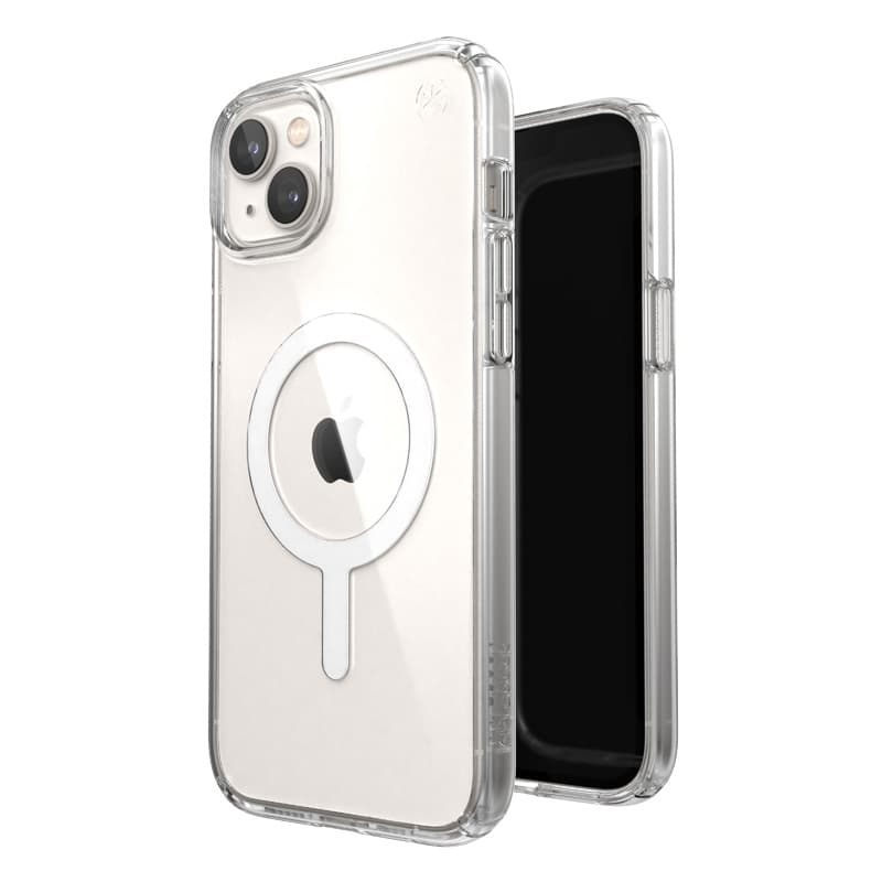 Speck Presidio Perfect-Clear + MagSafe - iPhone 15 Plus / iPhone 14 Plus Case (Clear) 1