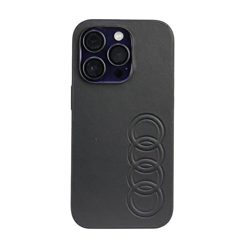 Audi Synthetic Leather - Case for iPhone 14 Pro (Black) 1