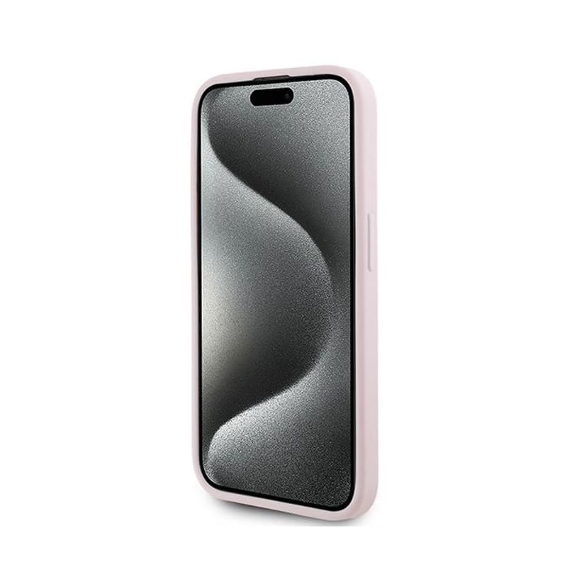 Karl Lagerfeld Diagonal Quilted Script - Case for iPhone 15 Pro Max (Pink) 5