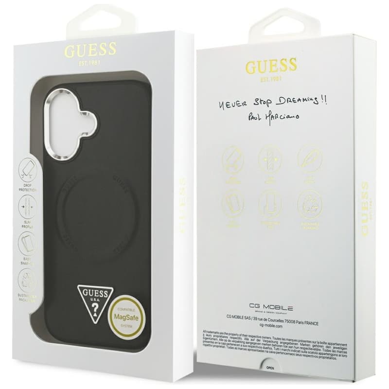 Guess Triangle Logo MagSafe - Case iPhone 17 (Black) 8