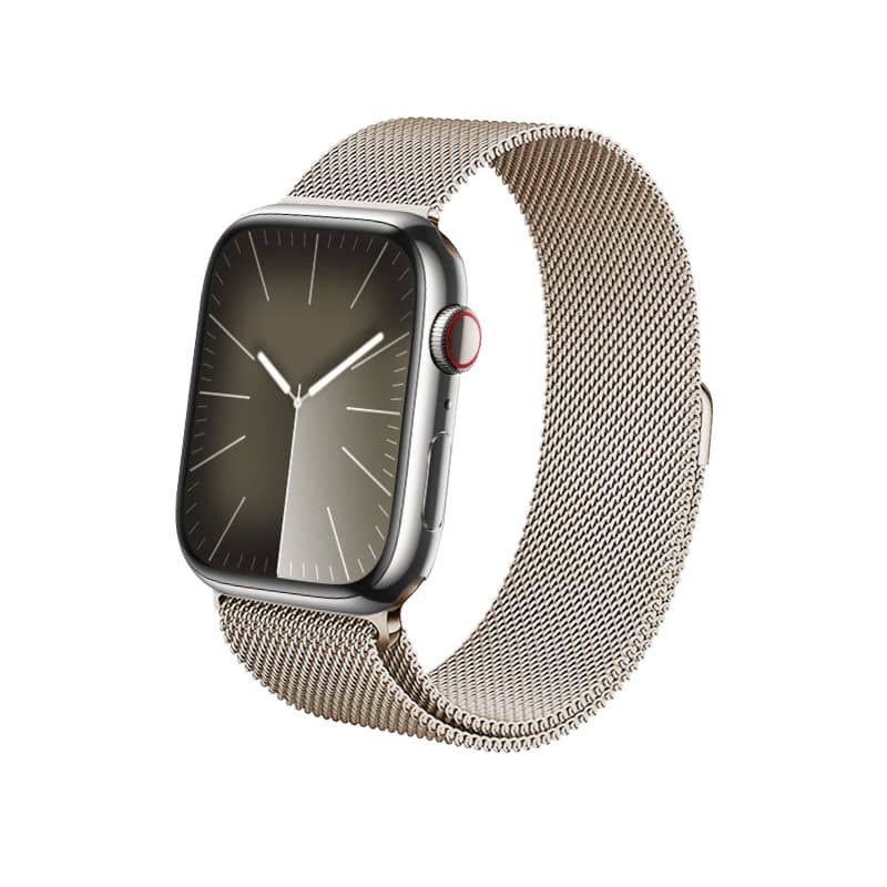 Crong Milano Steel – Stainless Steel Strap for Apple Watch 38/40/41/42 mm (Champagne) 1