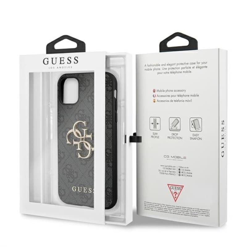 Guess 4G Big Metal Logo - iPhone 11 Case (Grey) 8