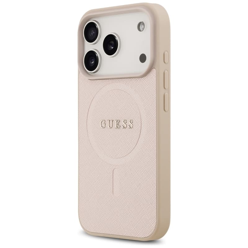 Guess Saffiano Classic Logo MagSafe - Case iPhone 17 Pro (pink) 2
