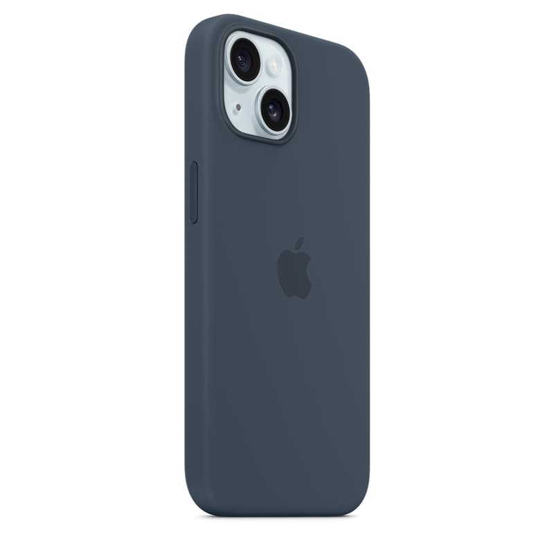 Apple Silicone Case – Silicone Case with MagSafe for iPhone 15 (Storm Blue) 6
