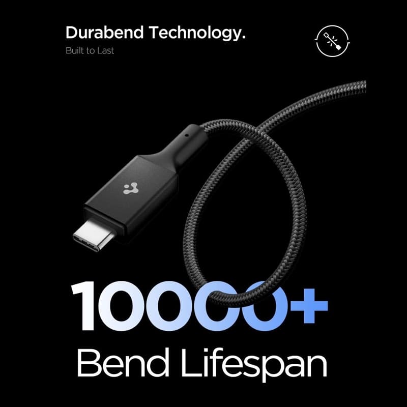 Spigen EB10015CC Essential - USB-C to USB-C PD Cable 100W 1.5m (Black) 6